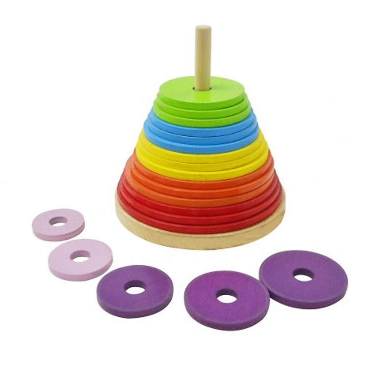 Đồ Chơi Gỗ Kim Tự Tháp Tottosi HìnhTròn 202006 (20 Mảnh)