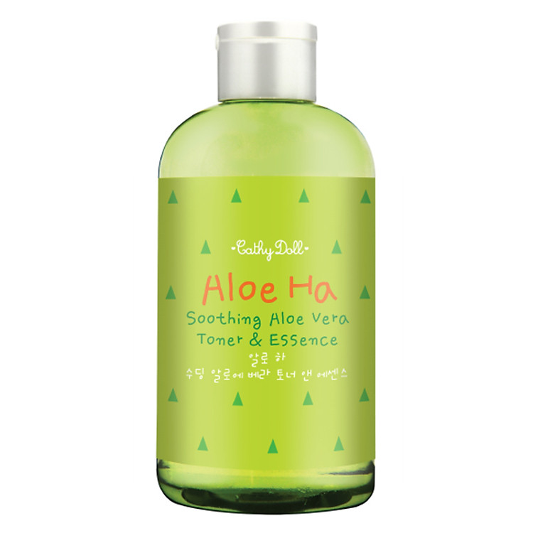Nước Hoa Hồng Dưỡng Ẩm Lô Hội Cathy Doll Aloe Ha Soothing Aloe Vera Toner & Essence (260ml)