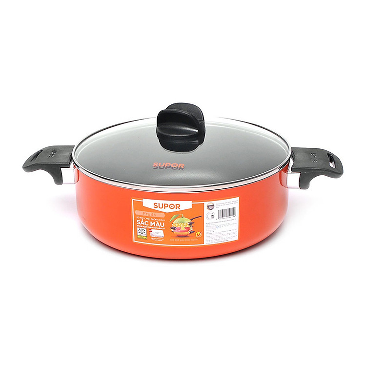 Nồi Canh Chống Dính Sắc Màu Supor 26cm (4.6L) - S08A26
