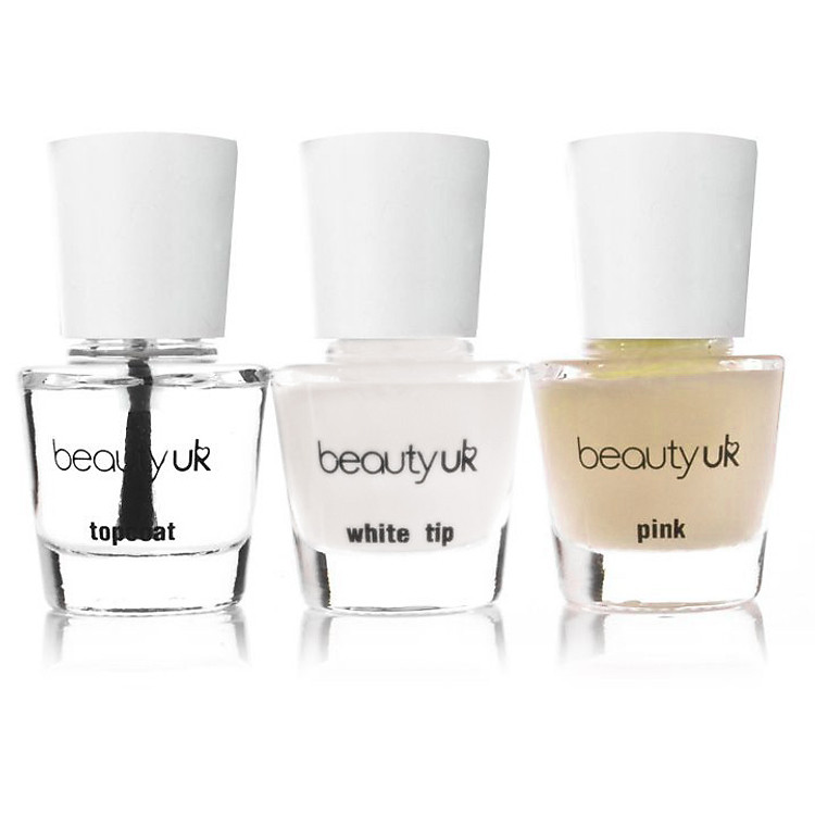Bộ Chăm Sóc Móng French Manicure Pack Beauty UK 20551 (5ml x 3)