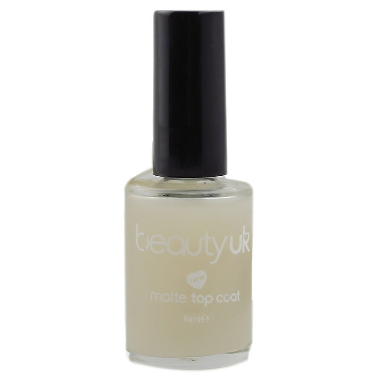 Nước Sơn Dưỡng Móng Màu Nude Lì Matt Top Coat Beauty UK 21204 (14ml)