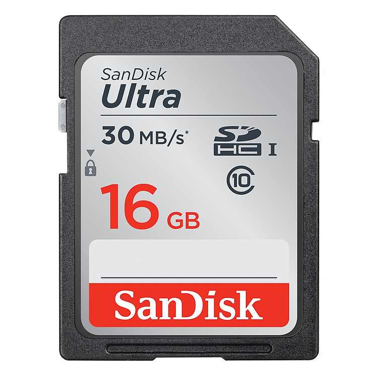 Thẻ Nhớ SD SanDisk Ultra Class 10 16GB