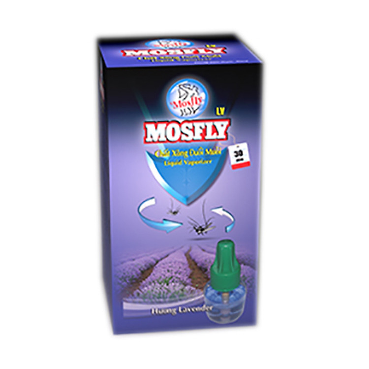Chai Xông Đuổi Muỗi Mosfly Liquid Vaporizer Hương Lavender (30ml)