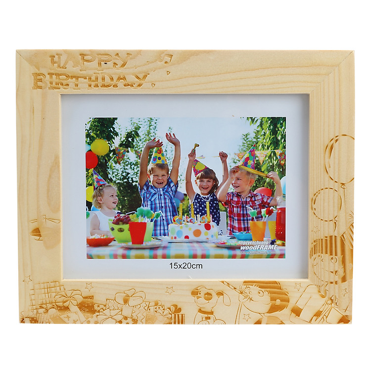 Khung Hình Khắc Laser Sinh Nhật (15x20cm) - Mẫu 14