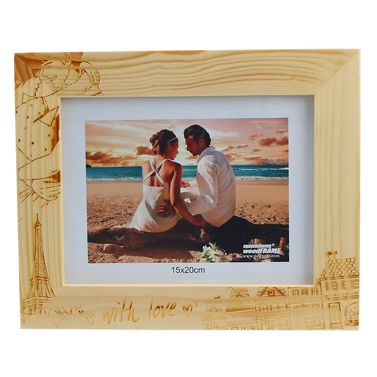 Khung Hình Khắc Laser Tình Yêu (15x20cm) - Mẫu 7