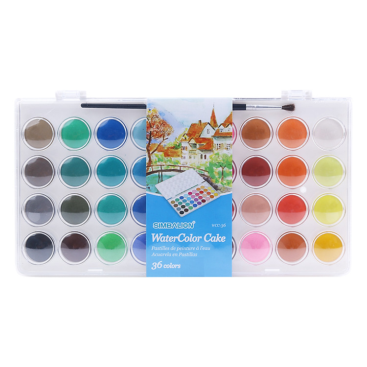 Hộp Màu Nước Simbalion WCC-36 (36 màu)