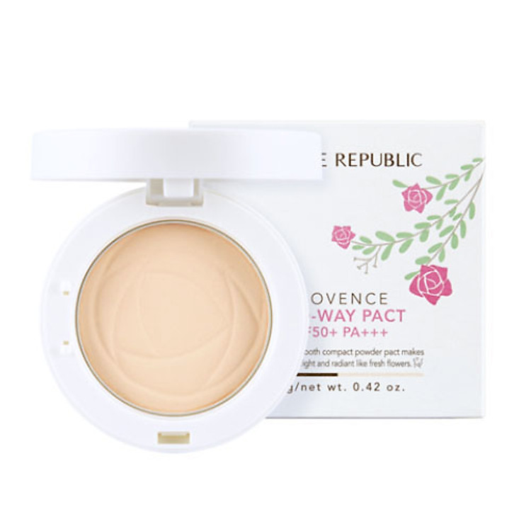 Phấn Phủ Nature Republic Provence Creamy Two Way Pact SPF50+ PA+++