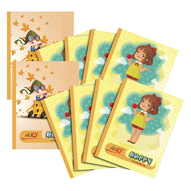 Lốc 10 Cuốn Tập 5 Ô Ly Vuông Điểm 10 Thiên Long NB75 (96 Trang)