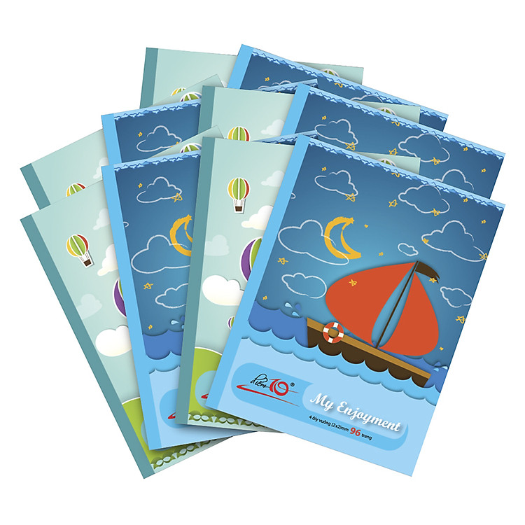 Lốc 10 Cuốn Tập 4 Ô Ly Vuông Điểm 10 Thiên Long NB52 (96 Trang)