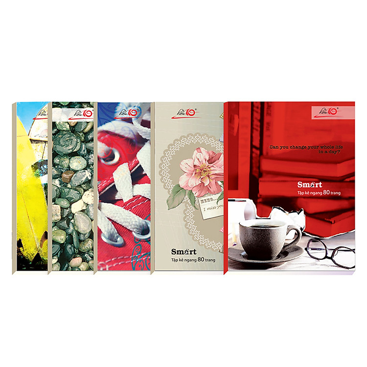 Lốc 5 Cuốn Tập Kẻ Ngang Điểm 10 Thiên Long NB78 - Smart (80 Trang)