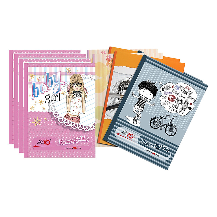 Lốc 10 Cuốn Tập 4 Ô Ly Ngang Điểm 10 Thiên Long NB48 (96 Trang) - Mẫu Ngẫu Nhiên