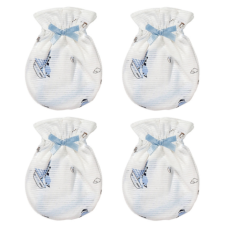 Bộ 2 Đôi Bao Tay Sơ Sinh Kuku KU2306