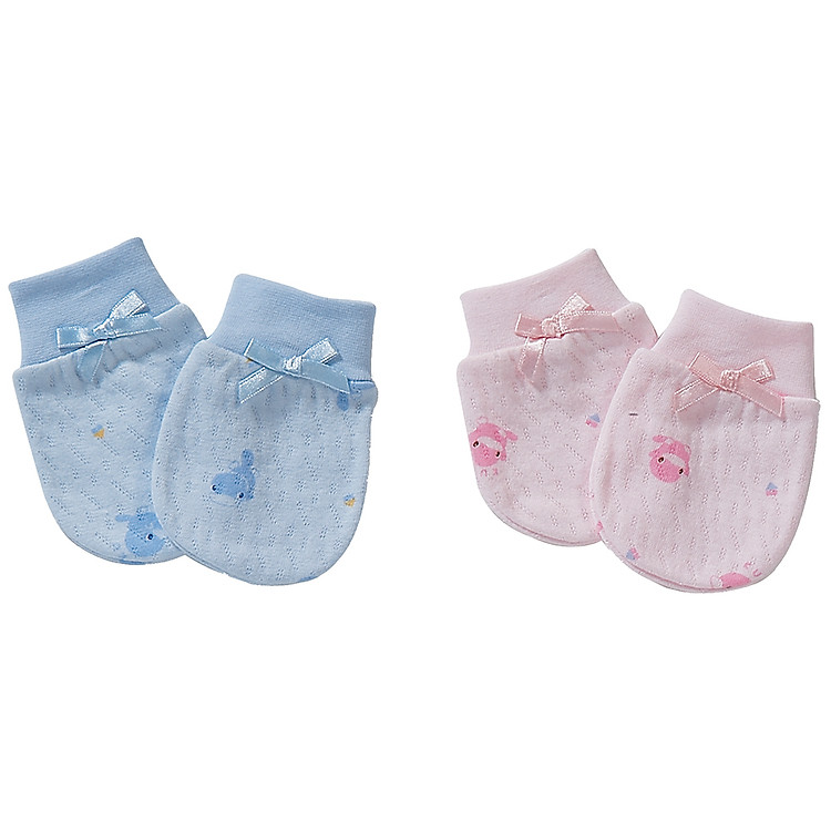 Bộ 2 Đôi Bao Tay Sơ Sinh Kuku KU2346