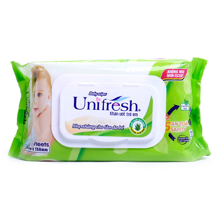 Khăn Ướt Unifresh Aloevera 20M (20 Miếng)