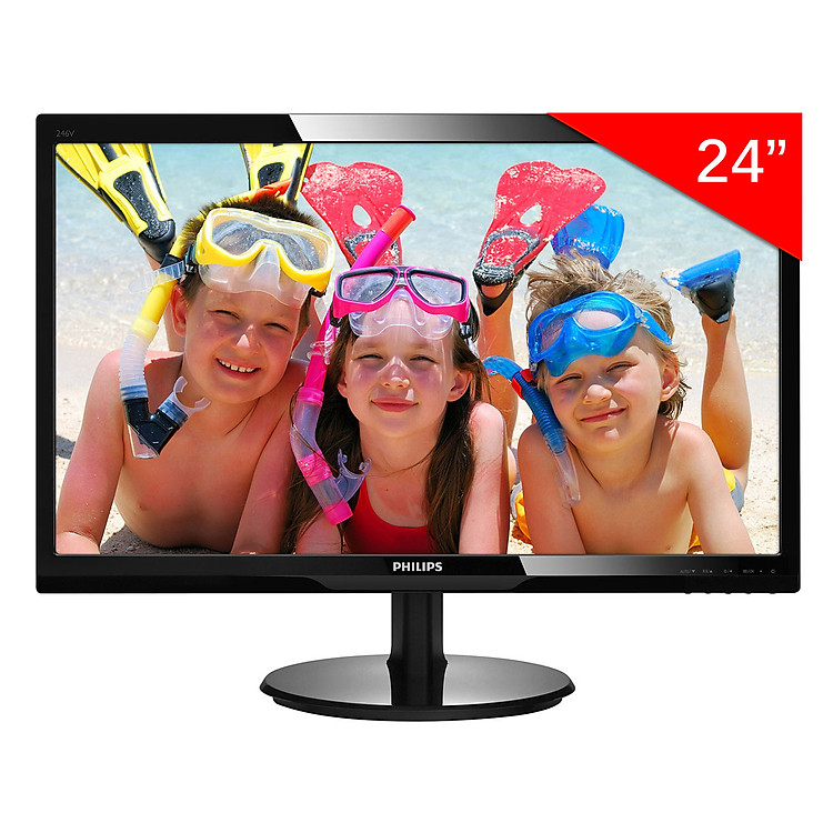 Màn Hình PHILIPS 246V5LDSB 24inch FullHD 1ms 60Hz TFT - Hàng Chính Hãng