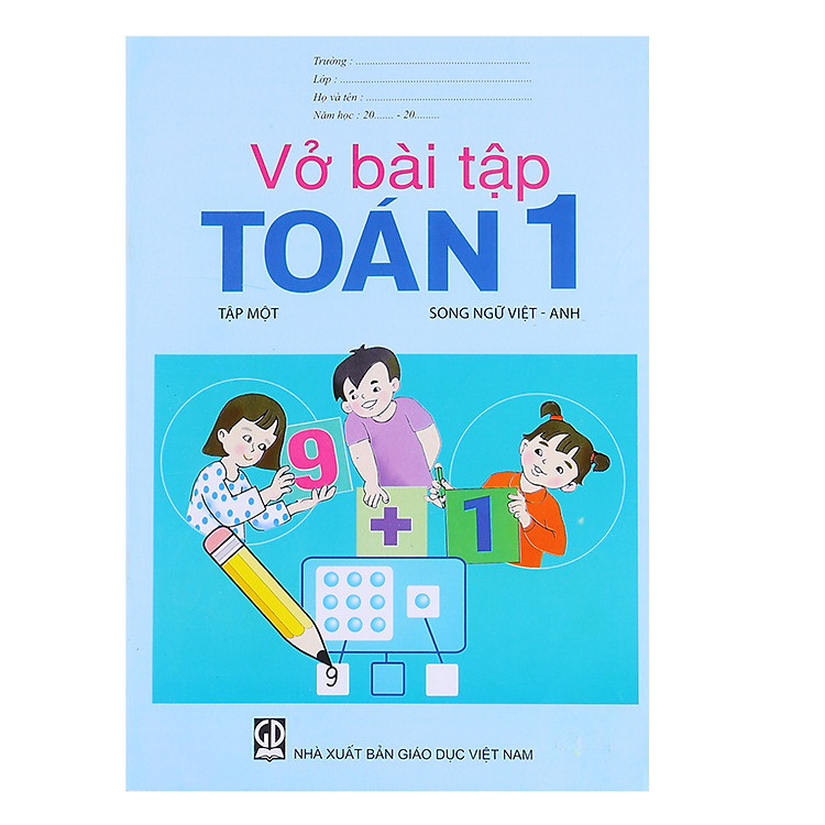 Vở Bài Tập Toán Lớp 1 - Tập 1 (Song Ngữ Việt - Anh)
