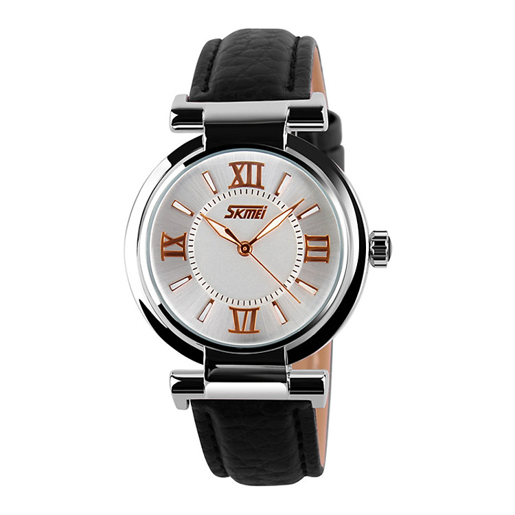 Đồng Hồ Nữ Dây Da SKMEI 9075 - Đen