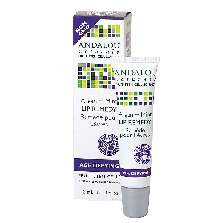 Kem Dưỡng Môi Dầu Argan + Bạc Hà Andalou Naturals – 25210 (12 ml)