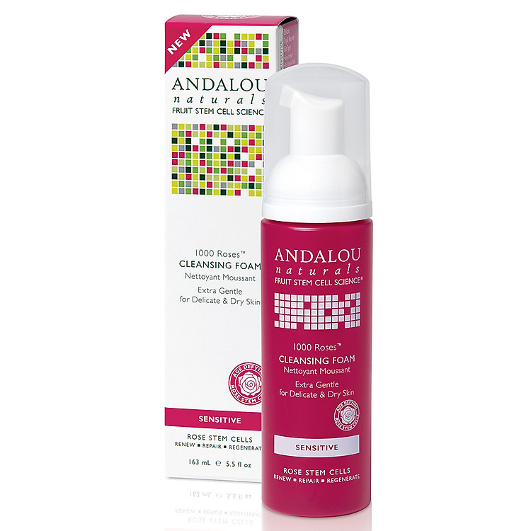 Bọt Rửa Mặt Andalou Naturals 1000 Roses™ Dành Cho Da Khô Và Da Nhạy Cảm - 25300 (163ml)