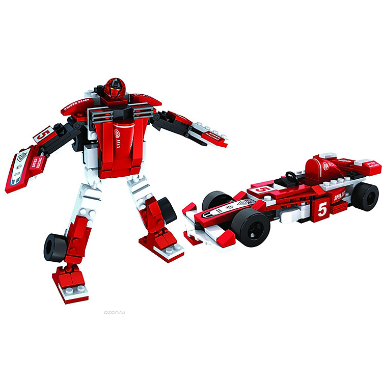 Đồ Chơi Lắp Ráp Ausini - Robot Biến Hình Xe F1 AUS 25423 (132 Miếng)