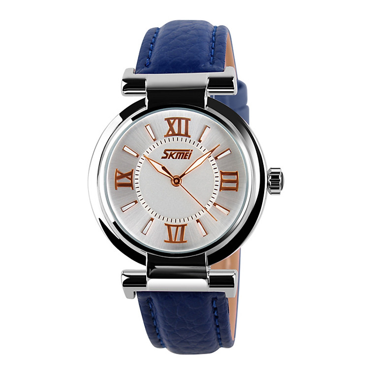 Đồng Hồ Nữ Dây Da SKMEI 9075 - Xanh