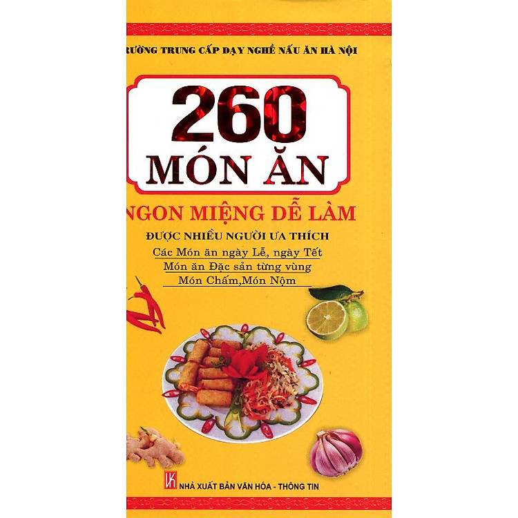 Sách 260 Món Ăn Ngon Miệng Dễ Làm