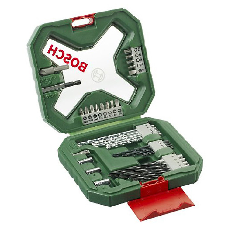 Bộ Mũi Khoan Và Vặn Vít 34 Món Bosch X-Line – 2607010608