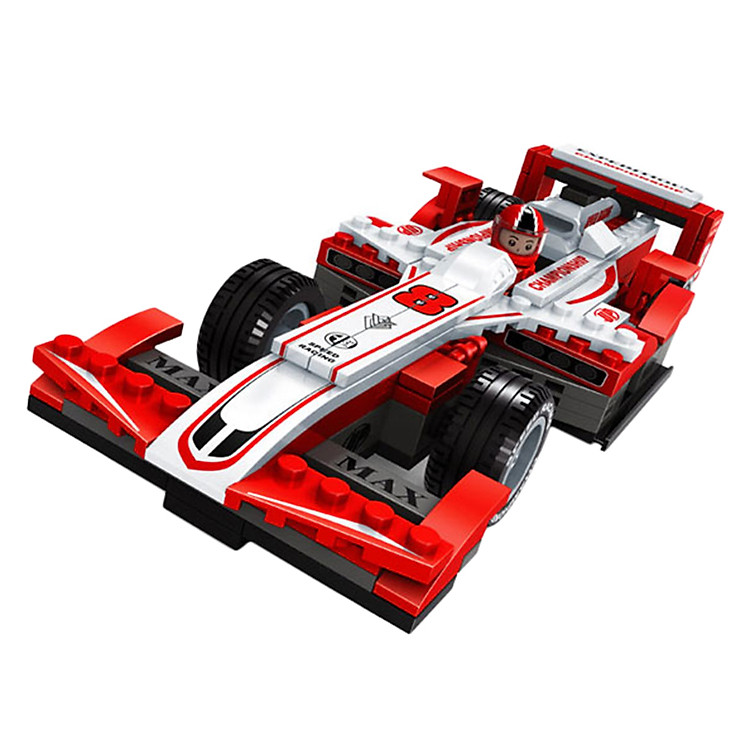 Đồ Chơi Lắp Ráp Ausini - Xe Đua F1 AUS 26409 (Màu Đỏ - 195 Miếng)