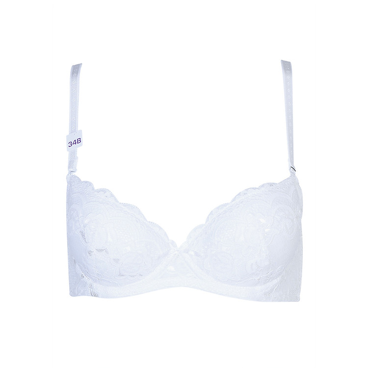 Áo Ngực Demi Ren Không Mút iBasic VA109 - Trắng