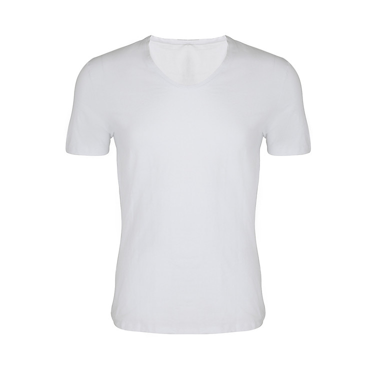 Áo T-Shirt Nam Cổ Tim IMVMAN TS-Tim3 - Trắng