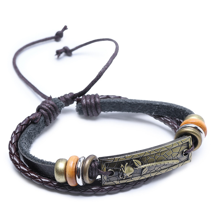 Lắc Tay Đồng - Mẫu 3 - Hoa Hồng