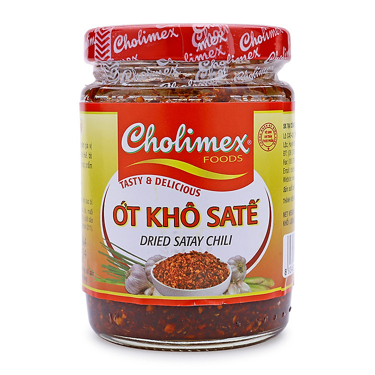 Ớt Khô Sa Tế Cholimex Hũ Thuỷ Tinh 100g