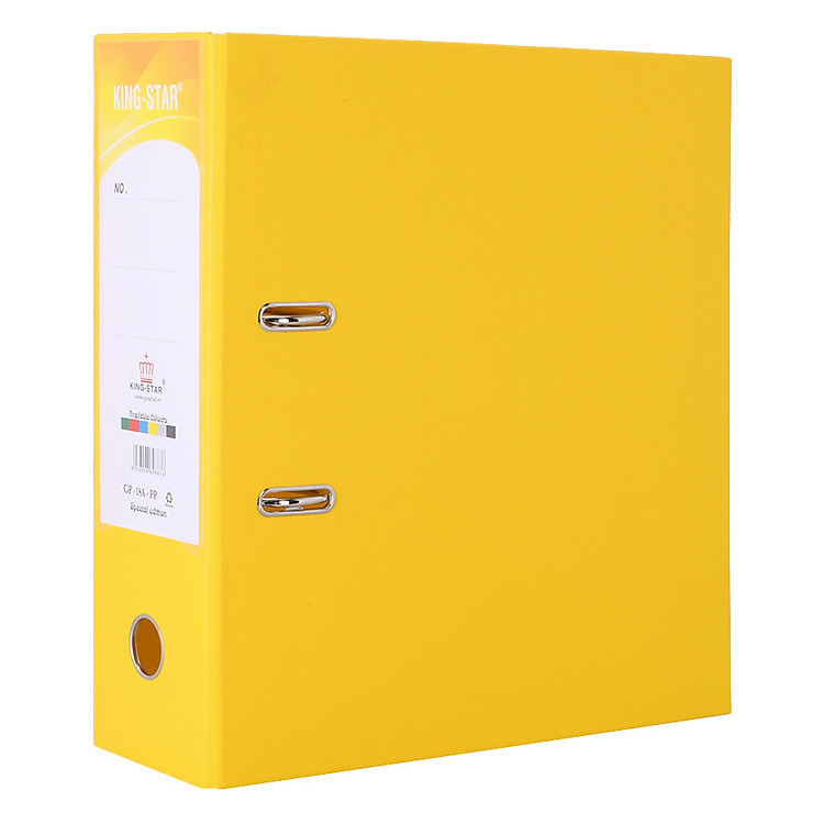 Bìa Còng King Star 10cm 2 Mặt PP A4 - Vàng - Ảnh 2