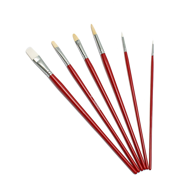 Bộ 6 Cây Cọ Vẽ Màu Sơn Dầu CM-06BRS-O