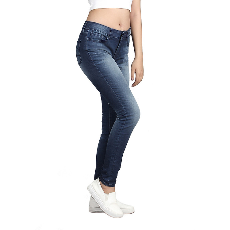 Quần Jeans Skinny Nữ ALE JEANS 60104SK - Xanh