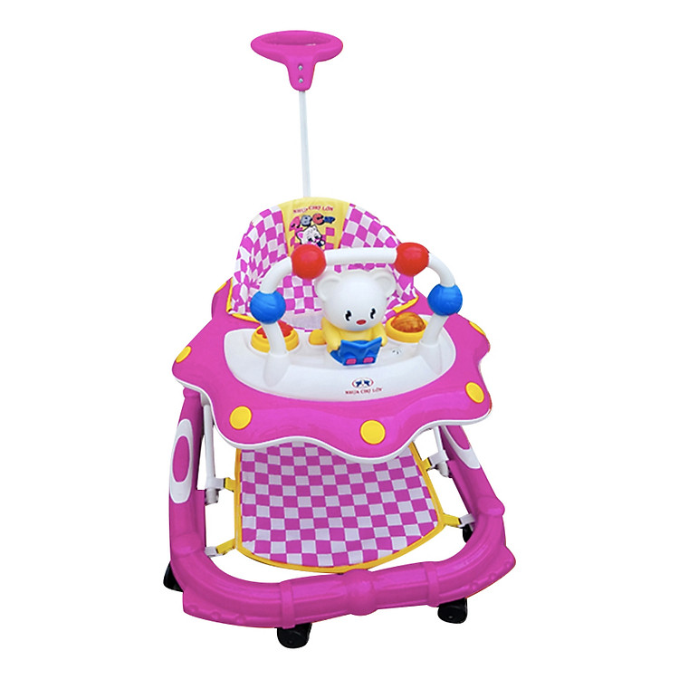 Xe Tập Đi Nhựa Chợ Lớn L4 Con Mèo ĐK (Có nhạc) - Dành Cho Bé Từ 6 - 12 Tháng - M1622B-XTĐ - Giao màu ngẫu nhiên