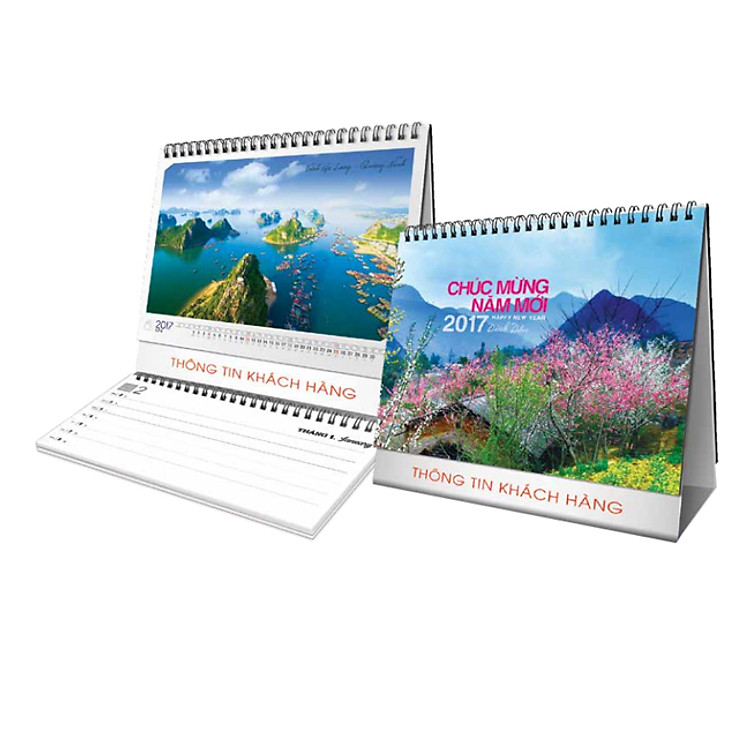 Lịch Để Bàn Chữ A Phương Nam 2017 - Phong Cảnh Việt Nam - APN12