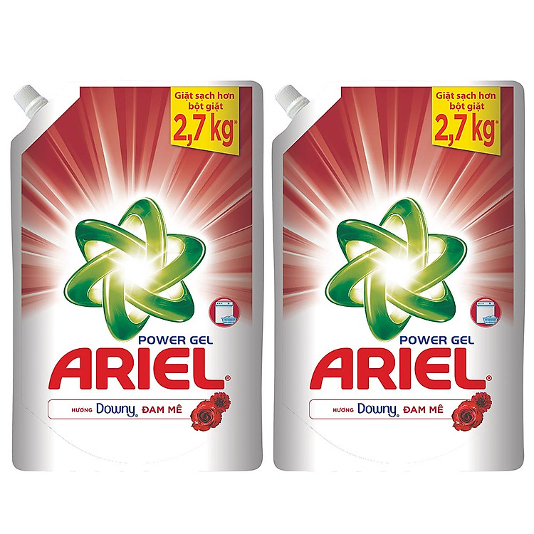 Combo 2 Ariel Gel Giặt Đậm Đặc Giữ Hương Downy Túi (1.44L)