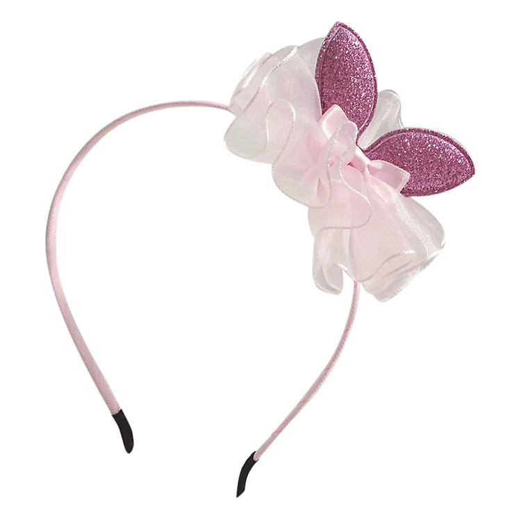 Cài Tóc Đính Tai Thỏ Bảo Ngọc B05 - Hồng