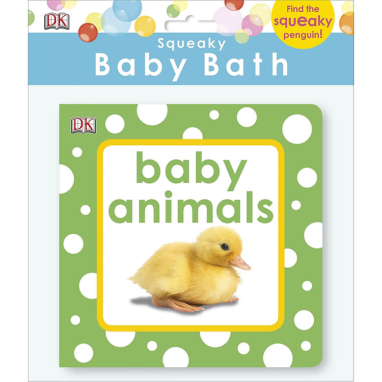 Sách Squeaky Baby Bath Book Baby Animals