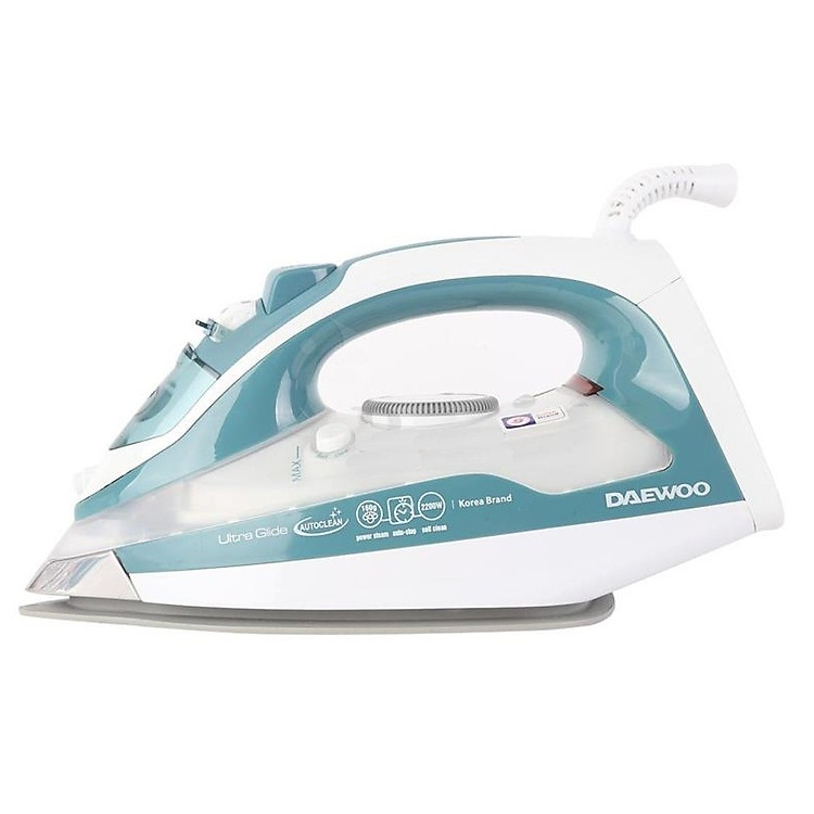 Bàn Ủi Hơi Nước DAEWOO-DWS-8030 - Trắng Xanh - Hàng chính hãng