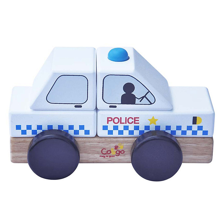 Đồ Chơi Gỗ Colligo - Bộ Lắp Ráp Xe Cảnh Sát 30222A
