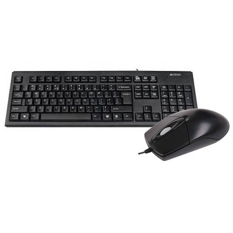 Bộ Bàn Phím Có Dây A4tech KR-83U và Chuột Có Dây OP-720-USB - Hàng Chính Hãng