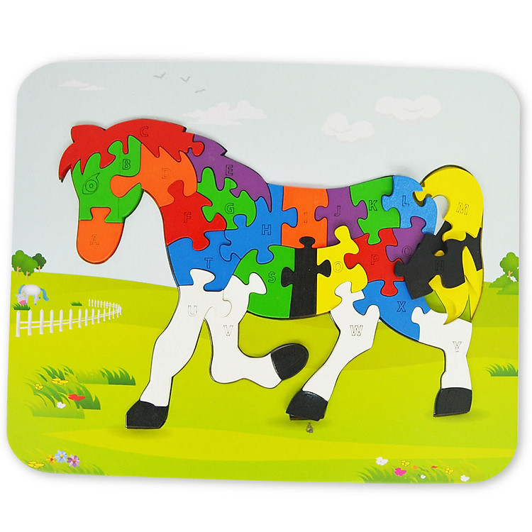 Đồ Chơi Gỗ Ghép Hình Puzzle Tottosi Ngựa 303003 (26 Mảnh Ghép)