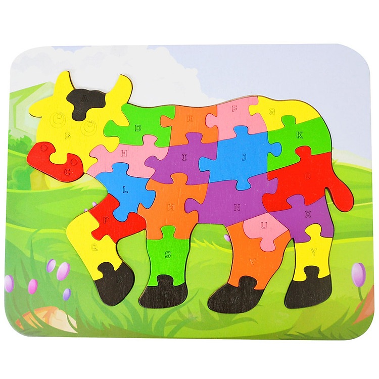 Đồ Chơi Gỗ Ghép Hình Puzzle Tottosi Bò Sữa 303015 (26 Mảnh Ghép)