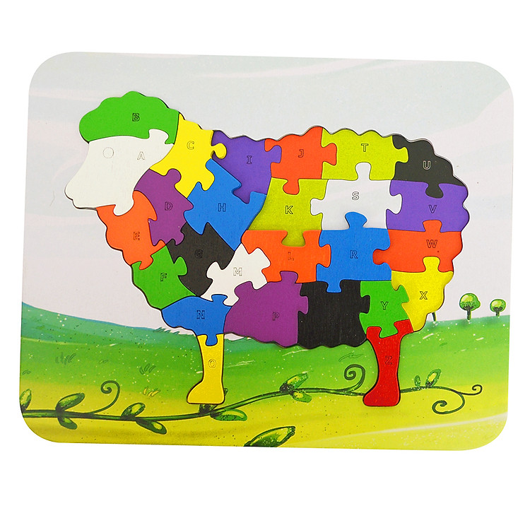 Đồ Chơi Gỗ Ghép Hình Puzzle Tottosi Cừu 303017 (26 Mảnh Ghép)