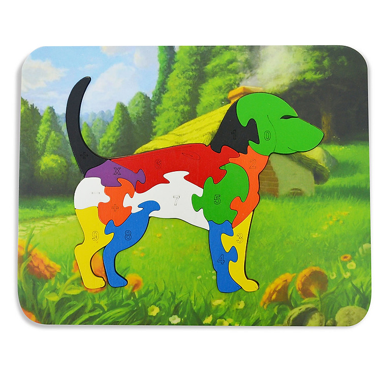 Đồ Chơi Gỗ Ghép Hình Puzzle Tottosi Chó 303019 (14 Mảnh Ghép)
