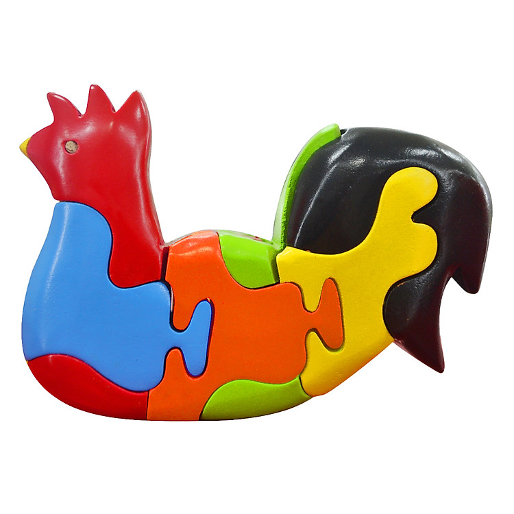 Đồ Chơi Gỗ Lắp Ráp Mô Hình Puzzle 3D Tottosi Hình Gà 304010 (7 Mảnh)