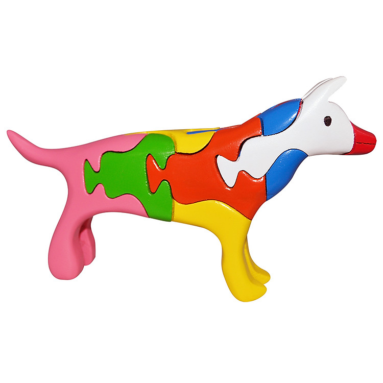 Đồ Chơi Gỗ Lắp Ráp Mô Hình Puzzle 3D Tottosi Hình Chó 304011 (7 Mảnh Ghép)
