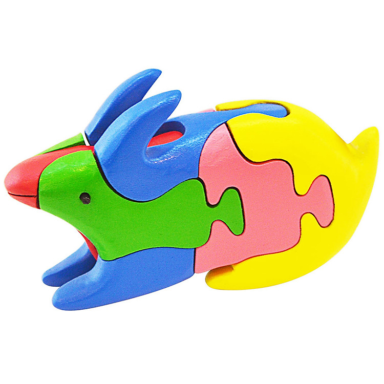 Đồ Chơi Gỗ Lắp Ráp Mô Hình Puzzle 3D Tottosi Hình Thỏ 304023 (5 Mảnh Ghép)